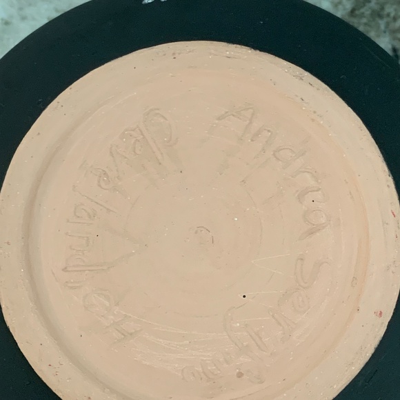 Frog Motif Decorative Handmade Pottery Art - Picture 8 of 8